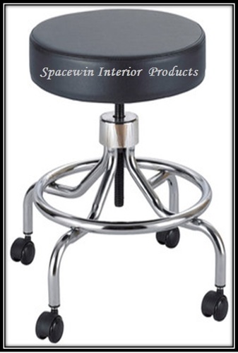 Lab Stool - Metal, 16x16x20 Inch, Black | Ergonomic Design, Customizable, Height Adjustable, Caster Wheels