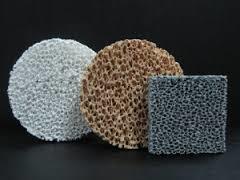 Ceramic Foam Filter - Alumina Material 7-23 Inches Sizes White Color | Excellent Heat Resistance Pore Density from PPI 10 to 60 with Gasket Options