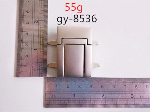 Metal Lock White Nickel Press Bags Lock