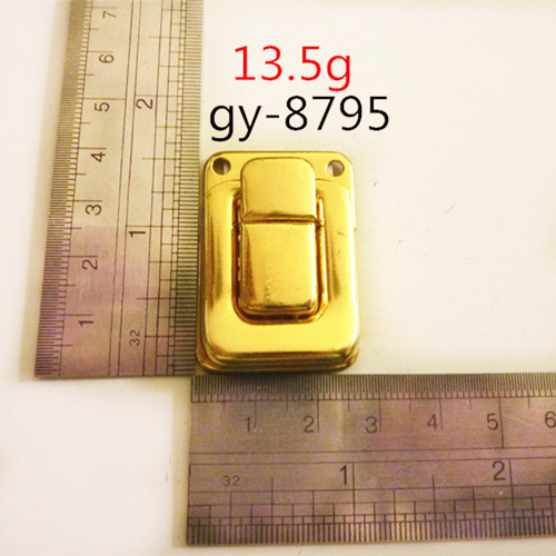 Gold Press Metal Lock Luxury Handbags Hardware
