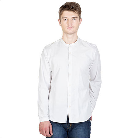 White Plane Cotton Shirts