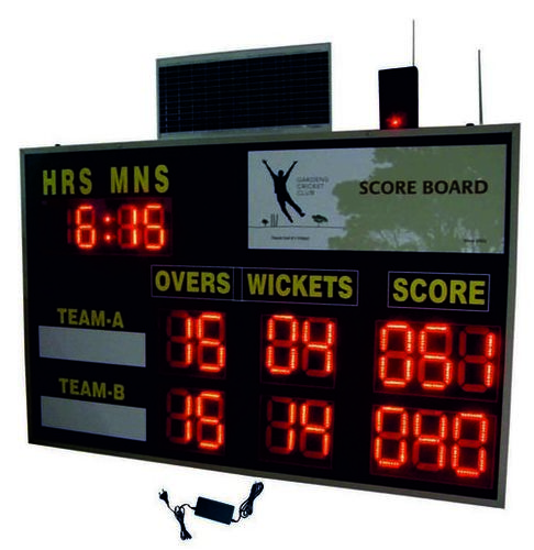 Black Cricket Solar Wireless Scoreboard