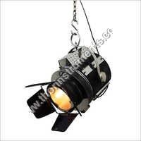 Hollywood Black Leather Pendant Lamp Ceiling Light