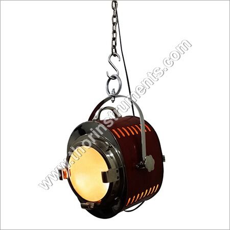 Beautiful Industrial Nautical Hanging Leather Lamp