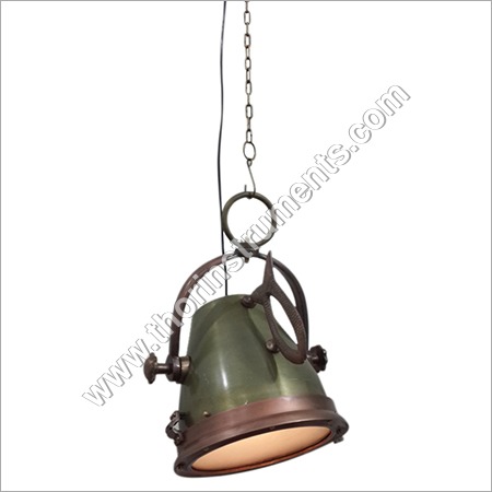 Antique Brass Pendant Lamp By THOR INSTRUMENTS CO.