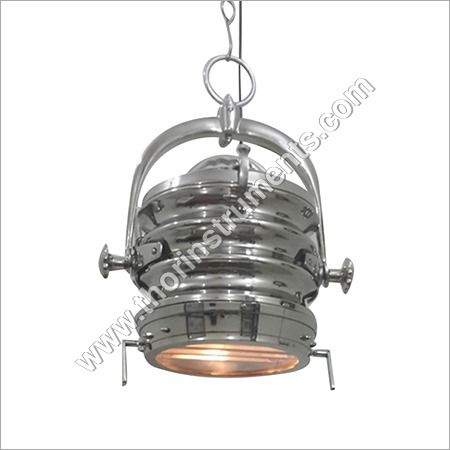 Vintage Chrome Pendant Lamp