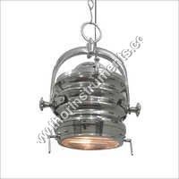 Vintage Chrome Pendant Lamp