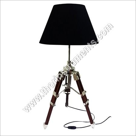 Best Vintage Brown Tripod Table Lamp Decorative Power Source: Electric