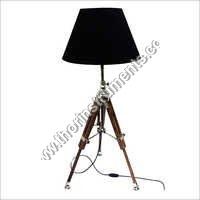 CLASSICAL NAUTICAL NICKLE BROWN TRIPOD TABLE LAMP