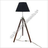 Vintage Brown Tripod Floor Lamp Shade Decorative