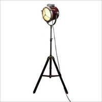 Hollywood Nautical Leather Spot Light Stand Decor