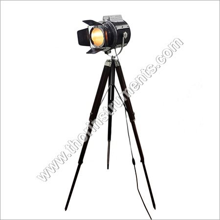 Beautiful Black Leather Spot Light Black Stand