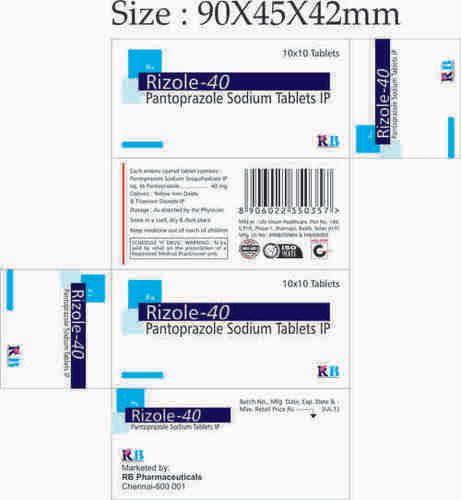 Anti Ulcer - 90x45x42 mm, Tablets, Blister Pack | Pantoprazole Sodium, Pain Relief, Inflammation Reduction