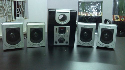 Home Theatre - Plastic/Wood, 12x10x10 cm | 5.1 Surround Sound, 100W Power, Great Audio, Easy Setup, Multiple Inputs, Compact Design