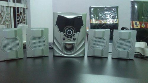 Home Theatre - Metal & Plastic | 12x10x5 inches, 5.1 Speakers, 100W Power, Powerful Bass, Surround Sound, Bluetooth & USB Connectivity, Compact Design, Easy Setup