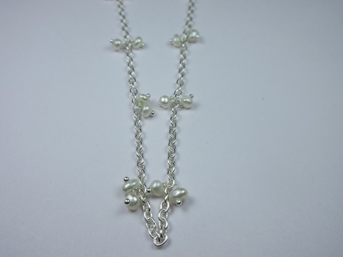 Pearl Bead Cluster Chain