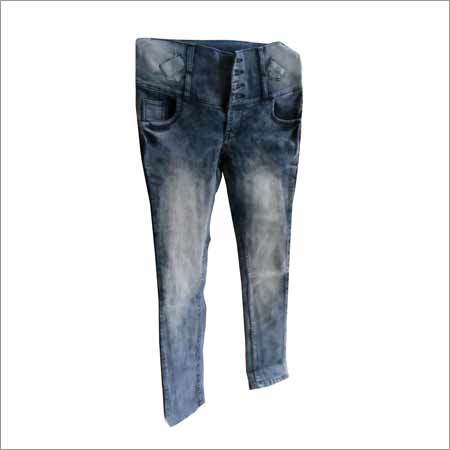 Light Blue Ladies Fancy Jeans