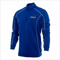 Cotton Fleece Jacket with Half Neck Zip