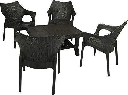 Outdoor Set Black No Assembly Required
