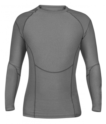 Long Sleeve Compression Top-Grey