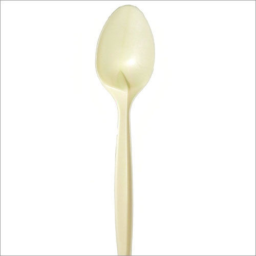 White Disposable Biodegradable Spoon