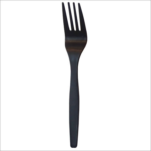 Black Disposable Fork
