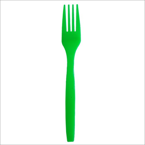 Green Disposable Fork