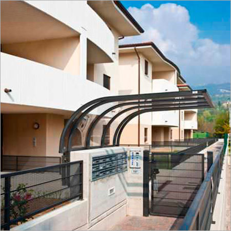 Security Canopy Gate - Aluminum Alloy, 10' X 5 Feet, Black | Modern Design with Climate-Resistant Features, Long Life and Exceptional Finishing