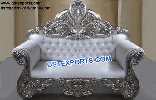 Silver Plating Wedding Two Seater Sofa