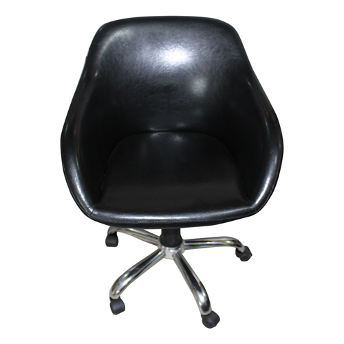 Glossy Modern Style Black Lobby Chair