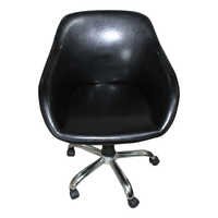 Glossy Modern Style Black Lobby Chair