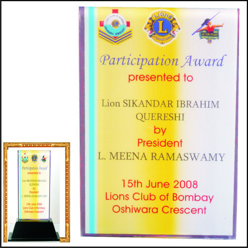 Certificate Award of Appreciation