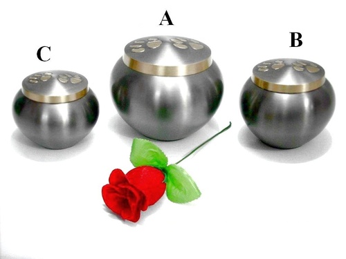 Brass Pet Urns Odyssey Charcoal Grey