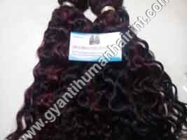 Ambere Curly Human Hair Extensions Machine Weft