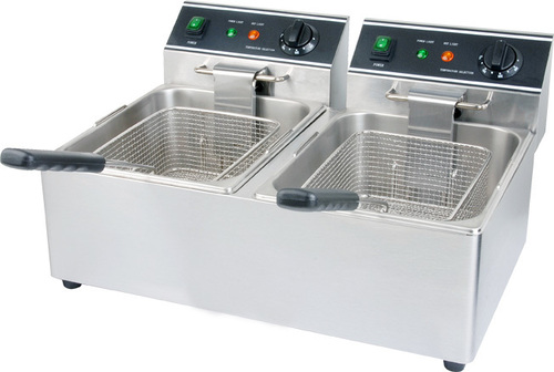 Deep Fryer Doubler - Stainless Steel, 15L, 20kW, 300°C | Double Capacity, Fast Cooking, Easy Cleaning