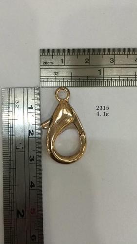Shining Gold Round Ring Keychain Hook