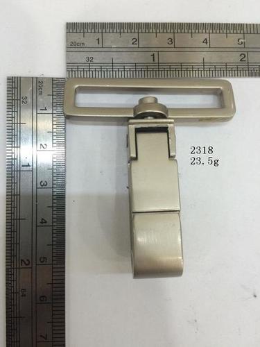 Square Ring White Nickel Keychain Hook