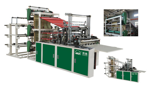 Automatic 3 Layer6 Send Heat Sealing Cold Cutting Bag Making Machine Dimension(L*W*H): 3*1.35*1.8 Meter (M)
