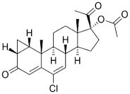 Cyproterone Acetate C24H29Clo4