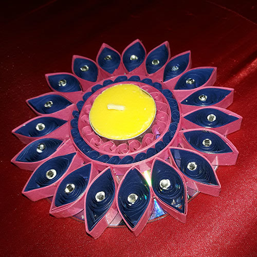 Handmade Decorative Quilling Candle Stand