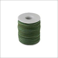 Suede Leather Cord - 2-7mm Thickness, Green Coated Plain Texture | Eco-friendly, Anti-bacteria Fashion Accessory