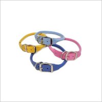 Dog Collar - Soft Polypropylene And Cotton Material, 1-5 Mm Webbing | Anti-bacterial, Eco-friendly, Washable In Blue, Yellow, Pink, And Grey
