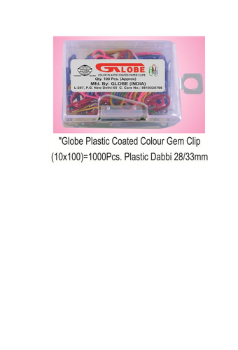 Globe Color Clip 100 pc PB Globe Color Clip 100 pc PB