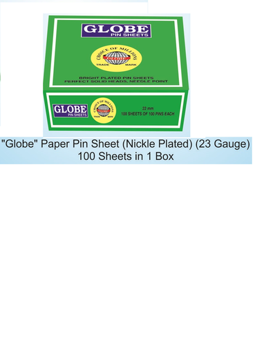 Globe Pin Sheet