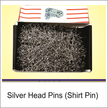 Silver Head & Brass Pin