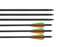 AdraXx 22inch Carbon Fibre Arrow With 300 Spine For Heavy Crossbows Set of 3