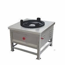 Single Burner Bulk Cooking Range - Stainless Steel 600x600x800 mm Silver | Efficient Heating Easy Cleaning LPG Gas