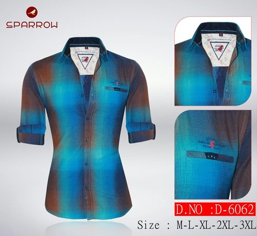 Men's Chex Shirt - Cotton, Available in L, M, XL | Full Sleeve Casual Wear