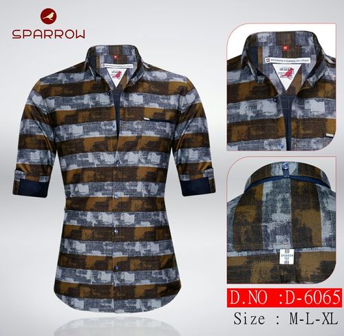 men's printed shirt