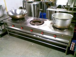Three Burner Bulk Cooking Range